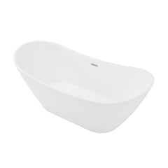 Swiss Madison Ivy 60" Double Slipper Freestanding Bathtub - SM-FB562 - The Home Selection