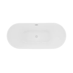Swiss Madison Ivy 60" Double Slipper Freestanding Bathtub - SM-FB562 - The Home Selection
