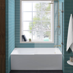 Swiss Madison Ivy 60" X 30" Right-Hand Drain Alcove Bathtub with Apron - SM-AB546 - The Home Selection