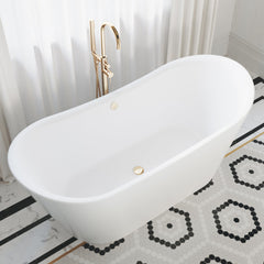 Swiss Madison Ivy 67" Double Slipper Freestanding Bathtub - SM-FB572 - The Home Selection