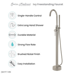 Swiss Madison Ivy Freestanding Bathtub Faucet - SM-FF11 - The Home Selection