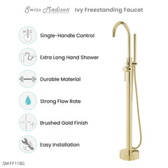 Swiss Madison Ivy Freestanding Bathtub Faucet - SM-FF11 - The Home Selection