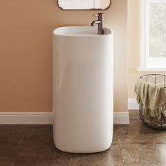 Swiss Madison Ivy One-Piece Pedestal Sink - SM-PS313 - The Home Selection