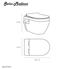 Swiss Madison Ivy Wall-Hung Elongated Toilet Bowl - SM-WT450 - The Home Selection