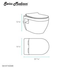 Swiss Madison Ivy Wall-Hung Elongated Toilet Bowl - SM-WT450 - The Home Selection