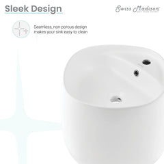 Swiss Madison Ivy Wall-Mount Sink - SM-WS324 - The Home Selection