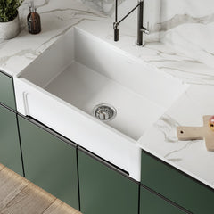 Swiss Madison Lyon 30 x 18 Fireclay, Single Basin, Farmhouse Kitchen Sink - SM-KS27 - The Home Selection