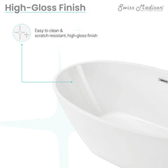 Swiss Madison Manoir 60" Freestanding Bathtub - SM-FB560 - The Home Selection