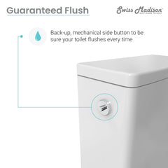 Swiss Madison Monaco Carré One-Piece Square Toilet Touchless Dual-Flush 1.1/1.6 gpf - SM-1T264 - The Home Selection