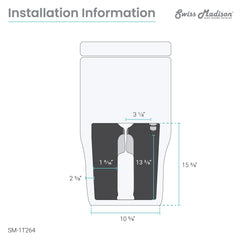 Swiss Madison Monaco Carré One-Piece Square Toilet Touchless Dual-Flush 1.1/1.6 gpf - SM-1T264 - The Home Selection