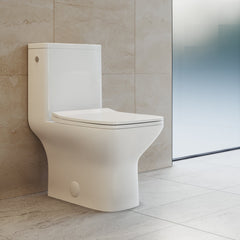 Swiss Madison Monaco Carré One-Piece Square Toilet Touchless Dual-Flush 1.1/1.6 gpf - SM-1T264 - The Home Selection