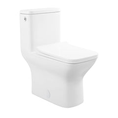 Swiss Madison Monaco Carré One-Piece Square Toilet Touchless Dual-Flush 1.1/1.6 gpf - SM-1T264 - The Home Selection
