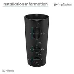 Swiss Madison Monaco Circular One-Piece Pedestal Sink - SM-PS307 - The Home Selection