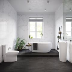 Swiss Madison Monaco Circular One-Piece Pedestal Sink - SM-PS307 - The Home Selection