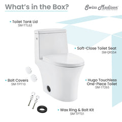 Swiss Madison Monaco Hugo One-Piece Elongated Toilet Touchless Dual-Flush 1.1/1.6 gpf - SM-1T265 - The Home Selection