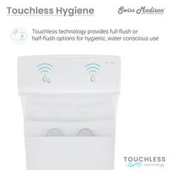 Swiss Madison Monaco Hugo One-Piece Elongated Toilet Touchless Dual-Flush 1.1/1.6 gpf - SM-1T265 - The Home Selection