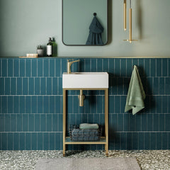 Swiss Madison Pierre 19.5 Single, Freestanding, Open Shelf, Metal Frame Bathroom Vanity - SM-BV70 - The Home Selection
