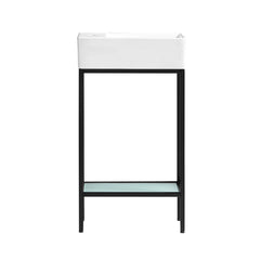 Swiss Madison Pierre 19.5 Single, Freestanding, Open Shelf, Metal Frame Bathroom Vanity - SM-BV70 - The Home Selection
