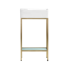 Swiss Madison Pierre 19.5 Single, Freestanding, Open Shelf, Metal Frame Bathroom Vanity - SM-BV70 - The Home Selection