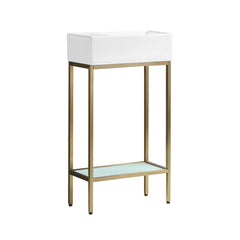 Swiss Madison Pierre 19.5 Single, Freestanding, Open Shelf, Metal Frame Bathroom Vanity - SM-BV70 - The Home Selection