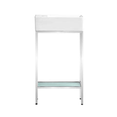 Swiss Madison Pierre 19.5 Single, Freestanding, Open Shelf, Metal Frame Bathroom Vanity - SM-BV70 - The Home Selection