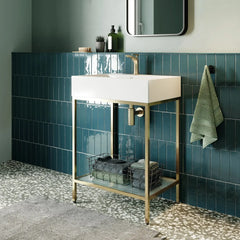 Swiss Madison Pierre 24 Single, Freestanding, Open Shelf, Metal Frame Bathroom Vanity - SM-BV71 - The Home Selection