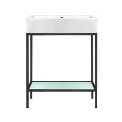 Swiss Madison Pierre 24 Single, Freestanding, Open Shelf, Metal Frame Bathroom Vanity - SM-BV71 - The Home Selection