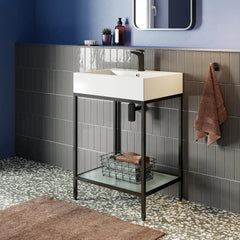 Swiss Madison Pierre 24 Single, Freestanding, Open Shelf, Metal Frame Bathroom Vanity - SM-BV71 - The Home Selection