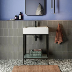 Swiss Madison Pierre 24 Single, Freestanding, Open Shelf, Metal Frame Bathroom Vanity - SM-BV71 - The Home Selection