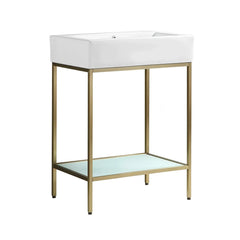 Swiss Madison Pierre 24 Single, Freestanding, Open Shelf, Metal Frame Bathroom Vanity - SM-BV71 - The Home Selection