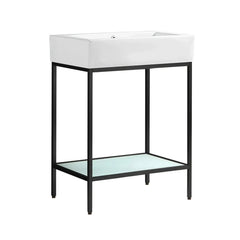 Swiss Madison Pierre 24 Single, Freestanding, Open Shelf, Metal Frame Bathroom Vanity - SM-BV71 - The Home Selection