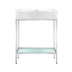 Swiss Madison Pierre 24 Single, Freestanding, Open Shelf, Metal Frame Bathroom Vanity - SM-BV71 - The Home Selection