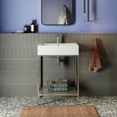 Swiss Madison Pierre 24 Single, Freestanding, Open Shelf, Metal Frame Bathroom Vanity - SM-BV71 - The Home Selection