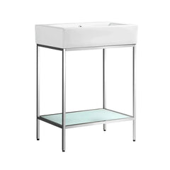 Swiss Madison Pierre 24 Single, Freestanding, Open Shelf, Metal Frame Bathroom Vanity - SM-BV71 - The Home Selection