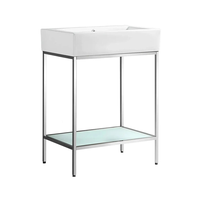 Swiss Madison Pierre 24 Single, Freestanding, Open Shelf, Metal Frame Bathroom Vanity - SM-BV71 - The Home Selection