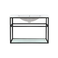 Swiss Madison Pierre 30 Single, Open Shelf, Metal Frame Bathroom Vanity - SM-BV556 - The Home Selection