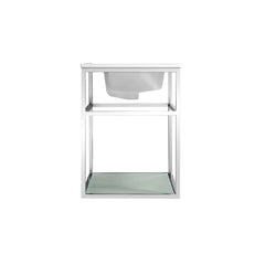 Swiss Madison Pierre 30 Single, Open Shelf, Metal Frame Bathroom Vanity - SM-BV556 - The Home Selection
