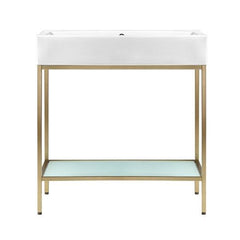 Swiss Madison Pierre 32 Single, Freestanding, Open Shelf, Metal Frame Bathroom Vanity - SM-BV72 - The Home Selection