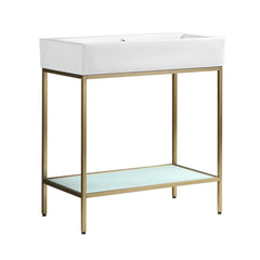 Swiss Madison Pierre 32 Single, Freestanding, Open Shelf, Metal Frame Bathroom Vanity - SM-BV72 - The Home Selection