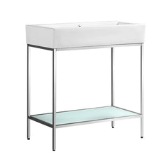 Swiss Madison Pierre 32 Single, Freestanding, Open Shelf, Metal Frame Bathroom Vanity - SM-BV72 - The Home Selection