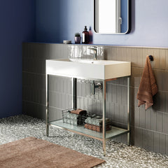 Swiss Madison Pierre 32 Single, Freestanding, Open Shelf, Metal Frame Bathroom Vanity - SM-BV72 - The Home Selection