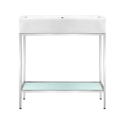 Swiss Madison Pierre 32 Single, Freestanding, Open Shelf, Metal Frame Bathroom Vanity - SM-BV72 - The Home Selection