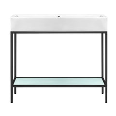 Swiss Madison Pierre 40 Single, Freestanding, Open Shelf, Metal Frame Bathroom Vanity - SM-BV73 - The Home Selection