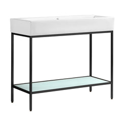Swiss Madison Pierre 40 Single, Freestanding, Open Shelf, Metal Frame Bathroom Vanity - SM-BV73 - The Home Selection