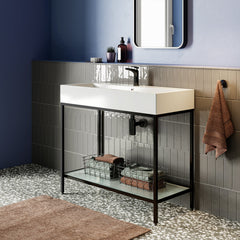 Swiss Madison Pierre 40 Single, Freestanding, Open Shelf, Metal Frame Bathroom Vanity - SM-BV73 - The Home Selection