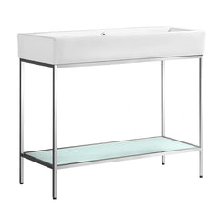 Swiss Madison Pierre 40 Single, Freestanding, Open Shelf, Metal Frame Bathroom Vanity - SM-BV73 - The Home Selection