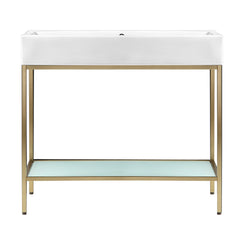Swiss Madison Pierre 40 Single, Freestanding, Open Shelf, Metal Frame Bathroom Vanity - SM-BV73 - The Home Selection