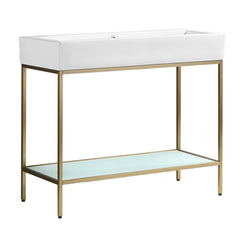 Swiss Madison Pierre 40 Single, Freestanding, Open Shelf, Metal Frame Bathroom Vanity - SM-BV73 - The Home Selection