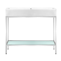 Swiss Madison Pierre 40 Single, Freestanding, Open Shelf, Metal Frame Bathroom Vanity - SM-BV73 - The Home Selection