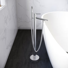 Swiss Madison Plaisir Freestanding Bathtub Faucet in Chrome - SM-FF10C - The Home Selection